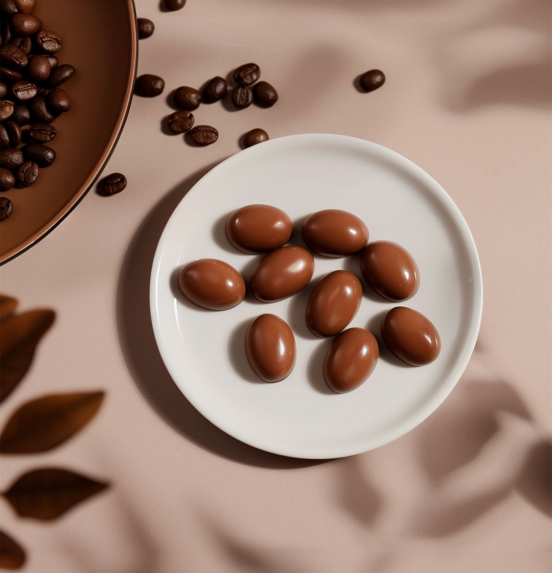 Café bañado en chocolate de leche 30% cacao